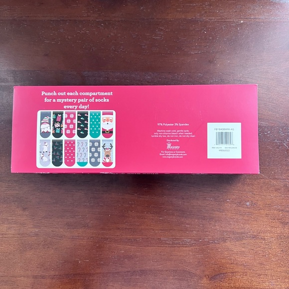 12 Days of Socks Advent Calendar- No Show Socks - Sz: 4-10 - Picture 5 of 5